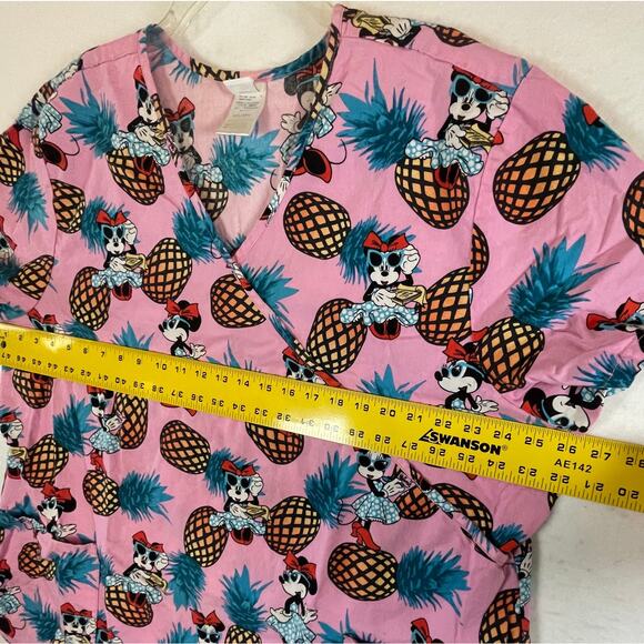 Disney Minnie Mouse & DC Wonder Woman 3XL Scrub Tops Medical Pediatric Nurse Doc - Picture 5 of 11
